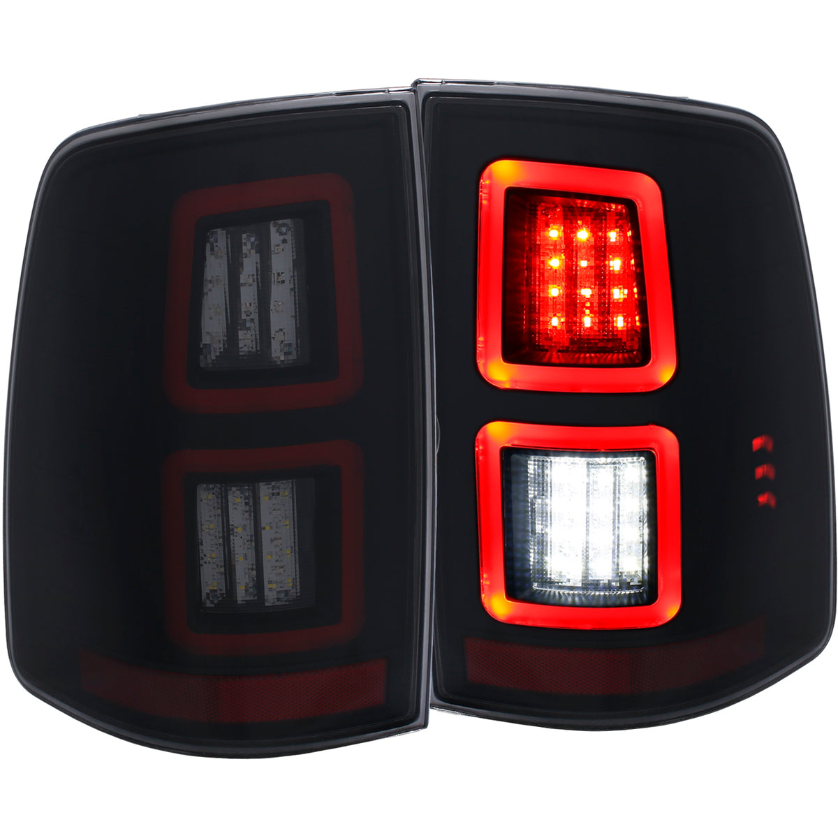 Tail Light Set LED Smoke Lens Pair Dodge Ram 1500/2500/3500 2009-2010, Ram 1500/2500/3500 2011-2018, Ram 1500 2019-2023 AnzoUSA-6