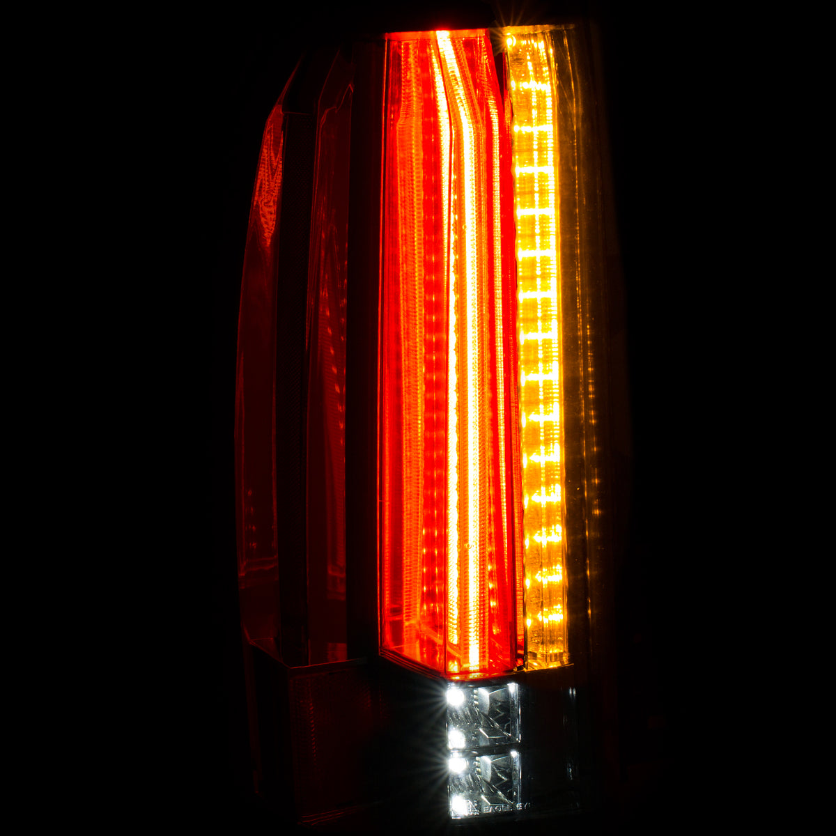 Tail Light Set LED Clear Lens Chrome Housing Pair GMC Yukon/XL 2015-2020 AnzoUSA-2