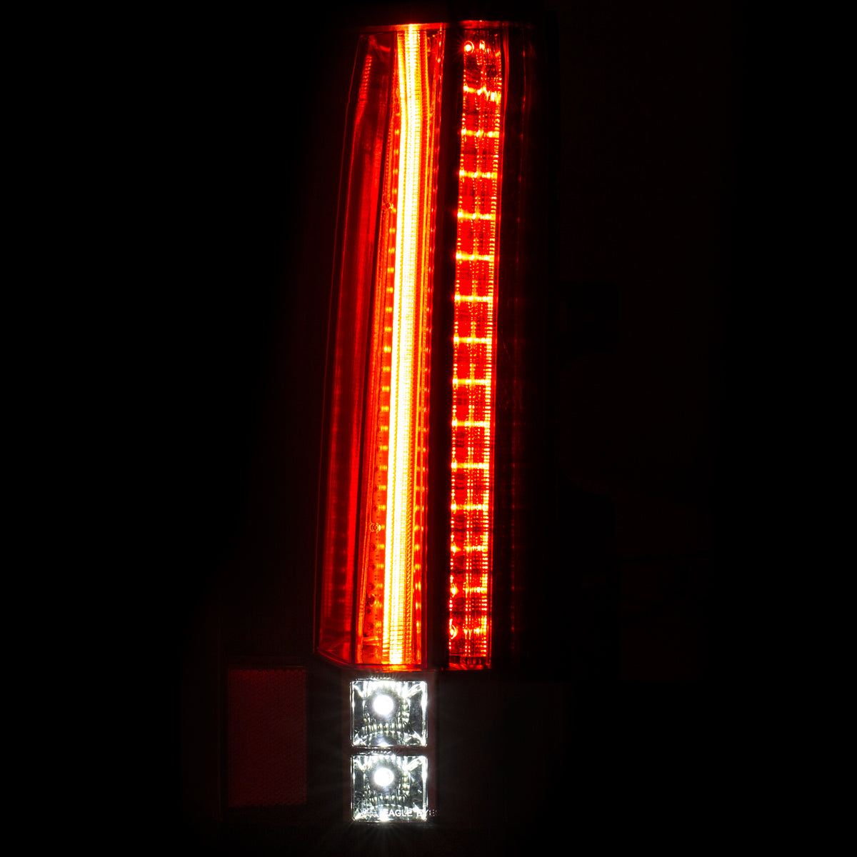 Tail Light Set LED Clear Lens Black Housing Pair Chevrolet Suburban/Tahoe 2015-2020 AnzoUSA-2