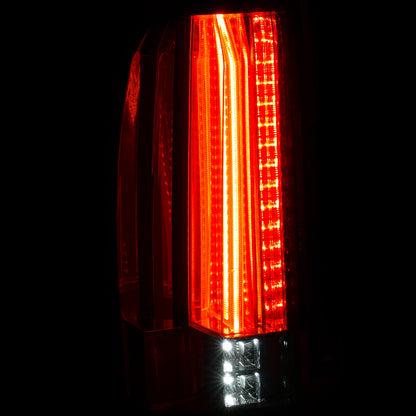 Tail Light Set LED Clear Lens Chrome Housing Pair Chevrolet Suburban/Tahoe 2015-2020 AnzoUSA-2
