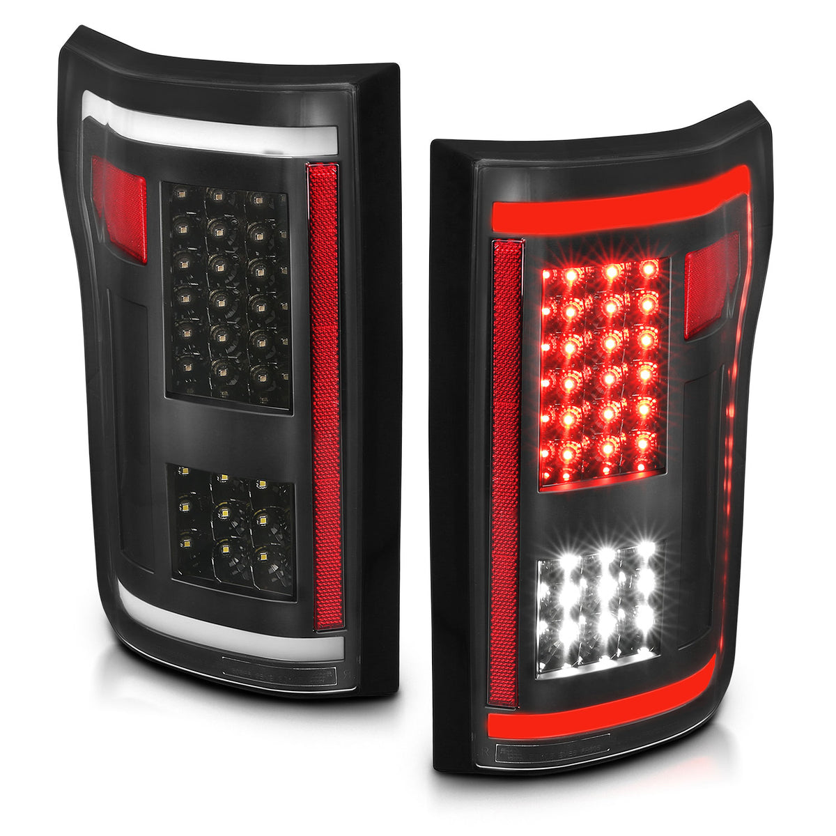 Tail Light Led Taillights Black Ford F-150 2015-2017 AnzoUSA-7