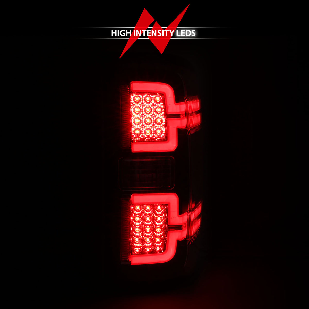 Tail Light Led Taillights Black W/ Sequential Chevrolet Silverado 1500/2500 2014-2018, 2500 HD/3500 HD 2014-2019, 3500 2015-2018, GMC Sierra 3500 HD 2015-2019 AnzoUSA-5
