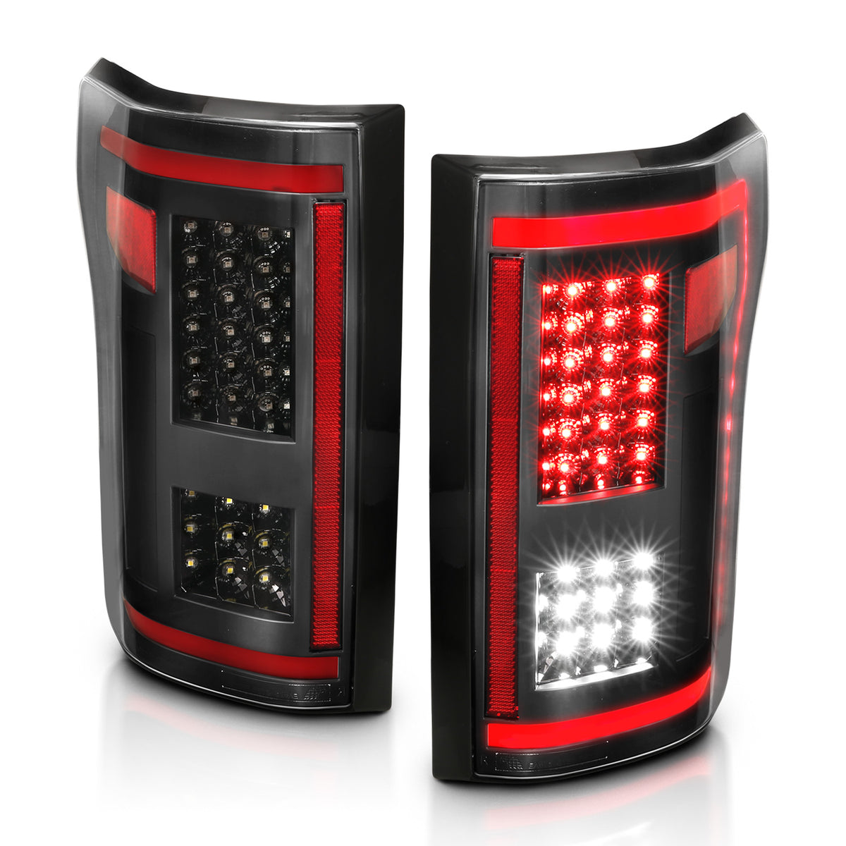 Tail Light Led Taillights Black W/ Sequential Ford F-150 2015-2017 AnzoUSA-6