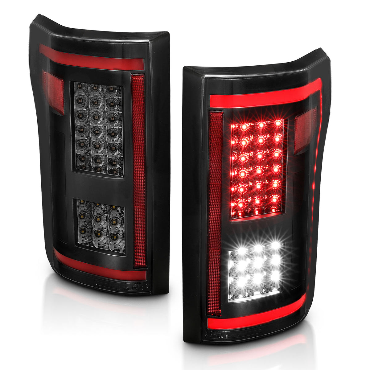 Tail Light Led Taillights Smoke W/ Sequential Ford F-150 2015-2017 AnzoUSA-6