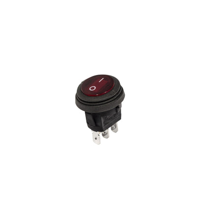 Switch Illum LED Rocker 2 Position Round Red KC Hilites