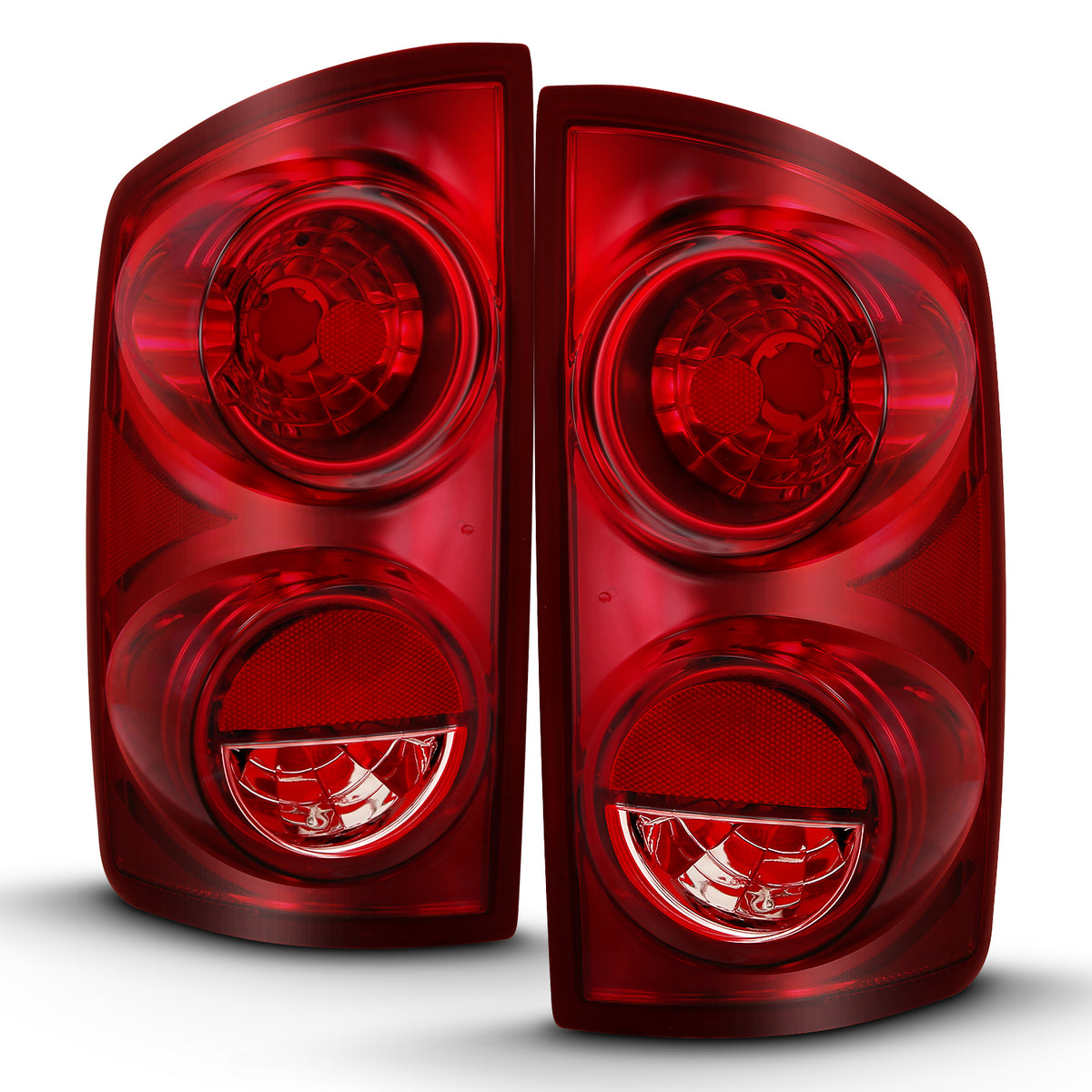 Tail Light Set Red Lens (Oe) Dodge Ram 1500/2500/3500 2007-2008 AnzoUSA-1
