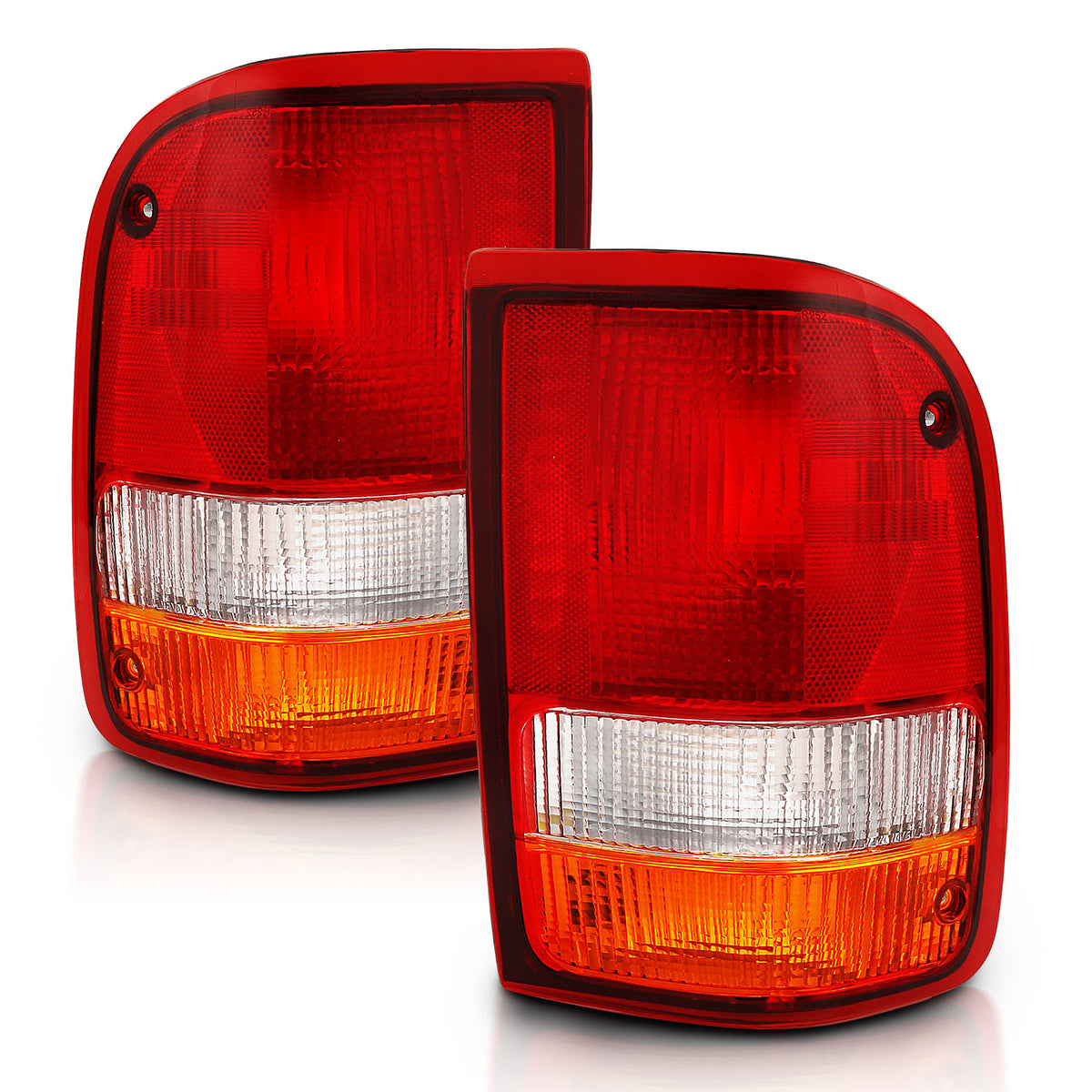 Tail Light Set Red/Clear (Oe) Ford Ranger 1993-1997 AnzoUSA-1