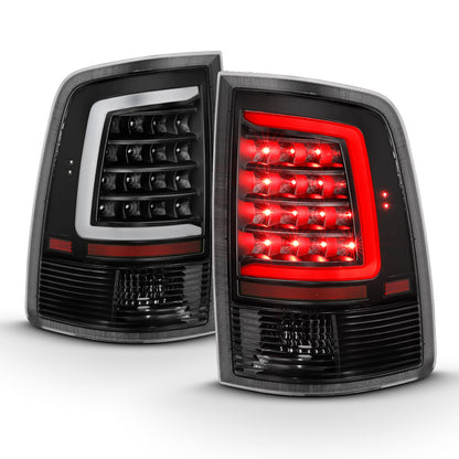 Tail Light Set LED Black Housing Clear Lens PairRam 1500/2500/3500 2011-2018 AnzoUSA-7