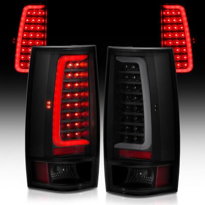 Tail Light Set LED Black Housing Smoke Lens Pair Chevrolet Suburban 2014, Chevrolet Suburban 1500/Tahoe 2007-2014, Suburban 2500/Yukon XL 2500 2007-2013, GMC Yukon/XL 1500 2007-2014 AnzoUSA-5