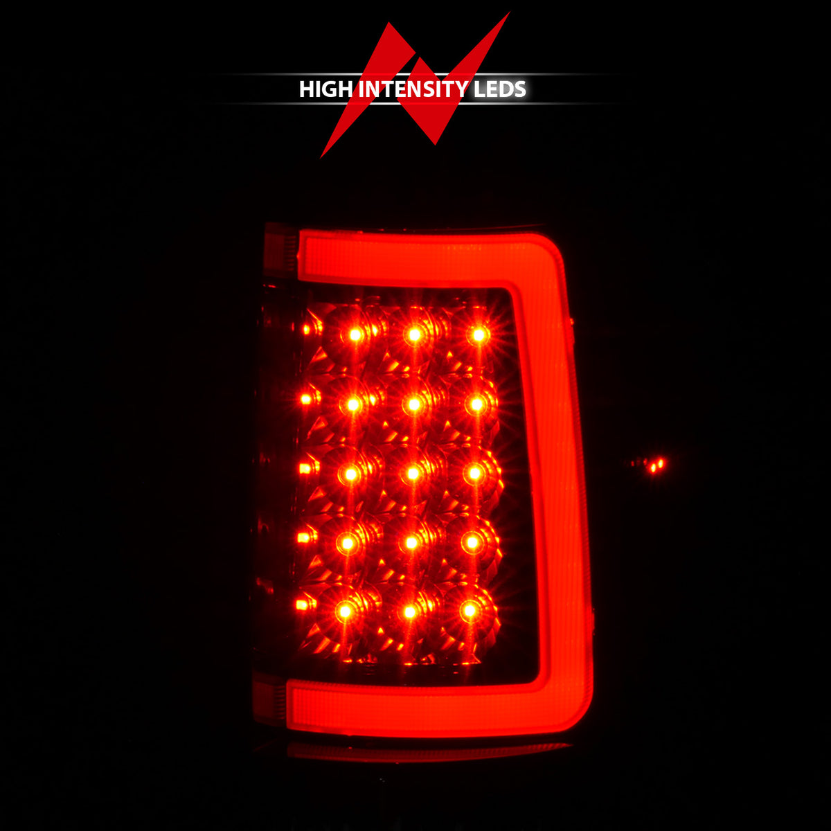 Tail Light Set LED Black Housing Smoke Lens Pair Ford F-150 2004-2008 AnzoUSA-5