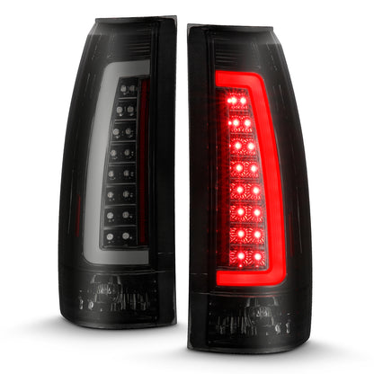 Tail Light Set LED Black Housing Smoke Lens Pair Chevy/GMC/Cadillac Trucks/SUVs 1988-2001 AnzoUSA-7
