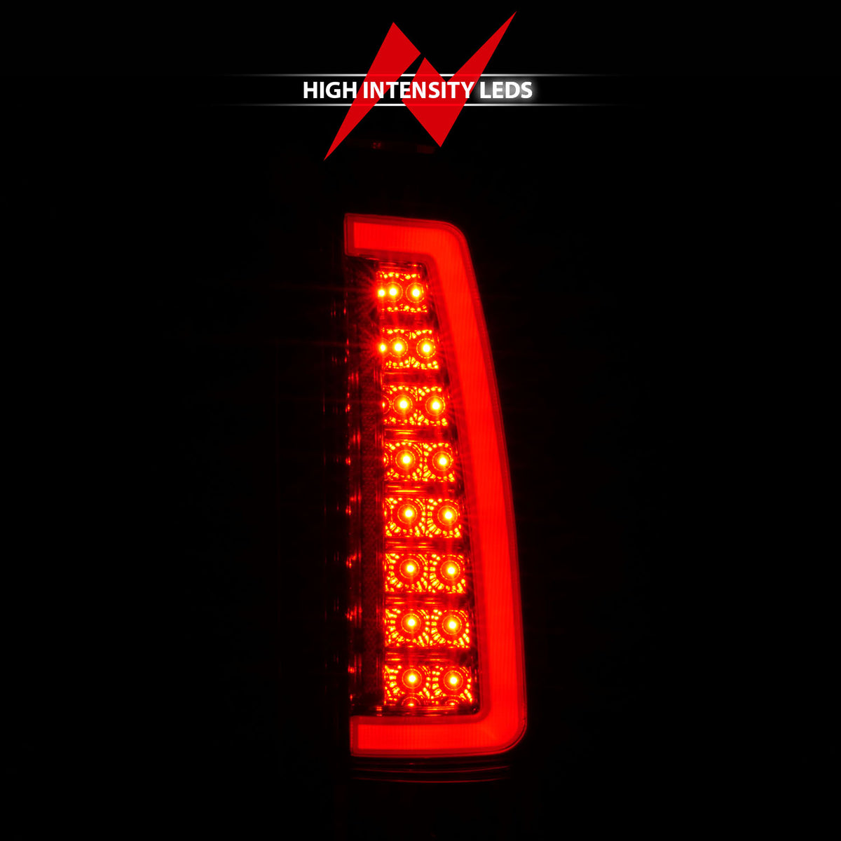 Tail Light Set LED Chrome Housing Red/Clear Lens Pair Escalade 1999-2000, Chevrolet Blazer/Suburban 1992-1994, C1500 1988-2001, C2500/C3500/K2500/K3500 1988-2000, Chevrolet K1500 1988-1999, Tahoe/Yukon 1992-2000, GMC C1500/K1500 1988-1999 AnzoUSA-5