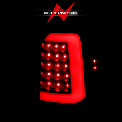 Tail Light Set LED Black Housing Clear Lens Pair Dodge Dakota 1997-2004 AnzoUSA-5