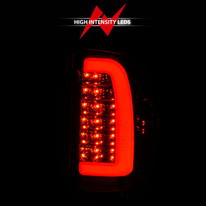 Tail Light Set Clear Lens Pair LED Chrome Housing Toyota Tacoma 1995-2000 AnzoUSA-5