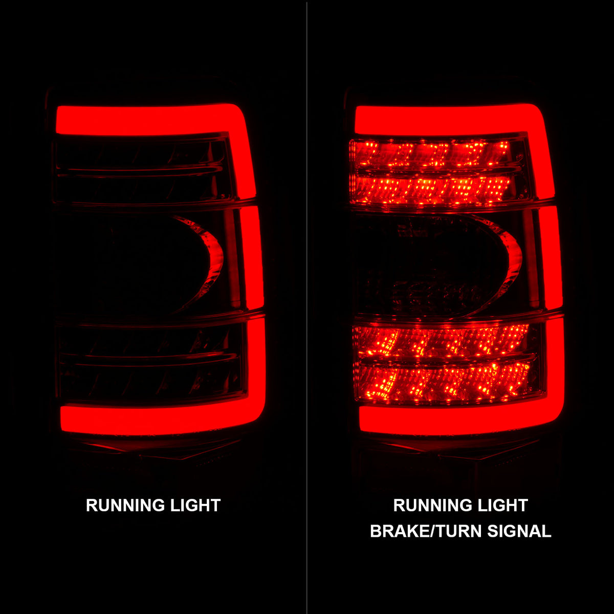 Tail Light Set LED Black Housing Clear Lens Pair Chevrolet Suburban 1500/2500/Tahoe 2000-2006, GMC Yukon/XL 1500 2000-2006, GMC Yukon XL 2500 2001-2006 AnzoUSA-5