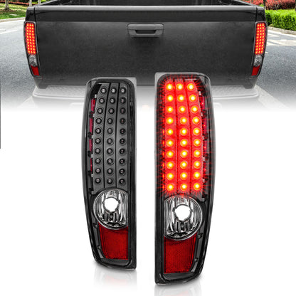 Tail Light Set LED Black Housing Pair Colorado/Canyon 2004-2012 AnzoUSA