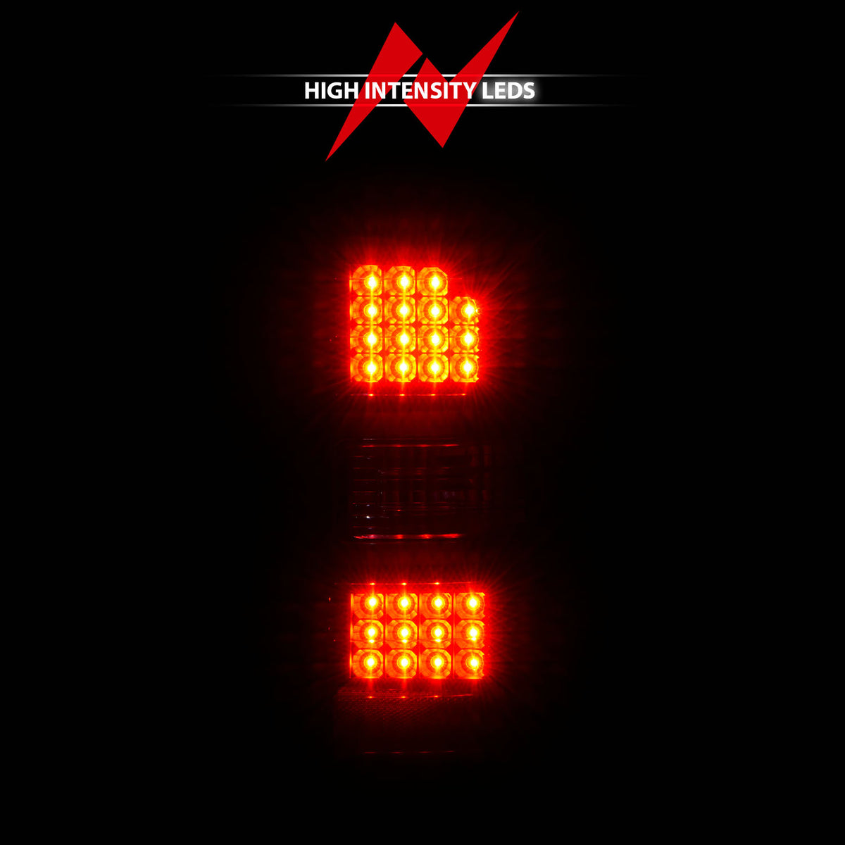 Tail Light Set LED Black Housing Clear Lens Pair GMC Sierra 1500 2015-2018, 2500 HD/3500 HD 2014-2018 AnzoUSA-5