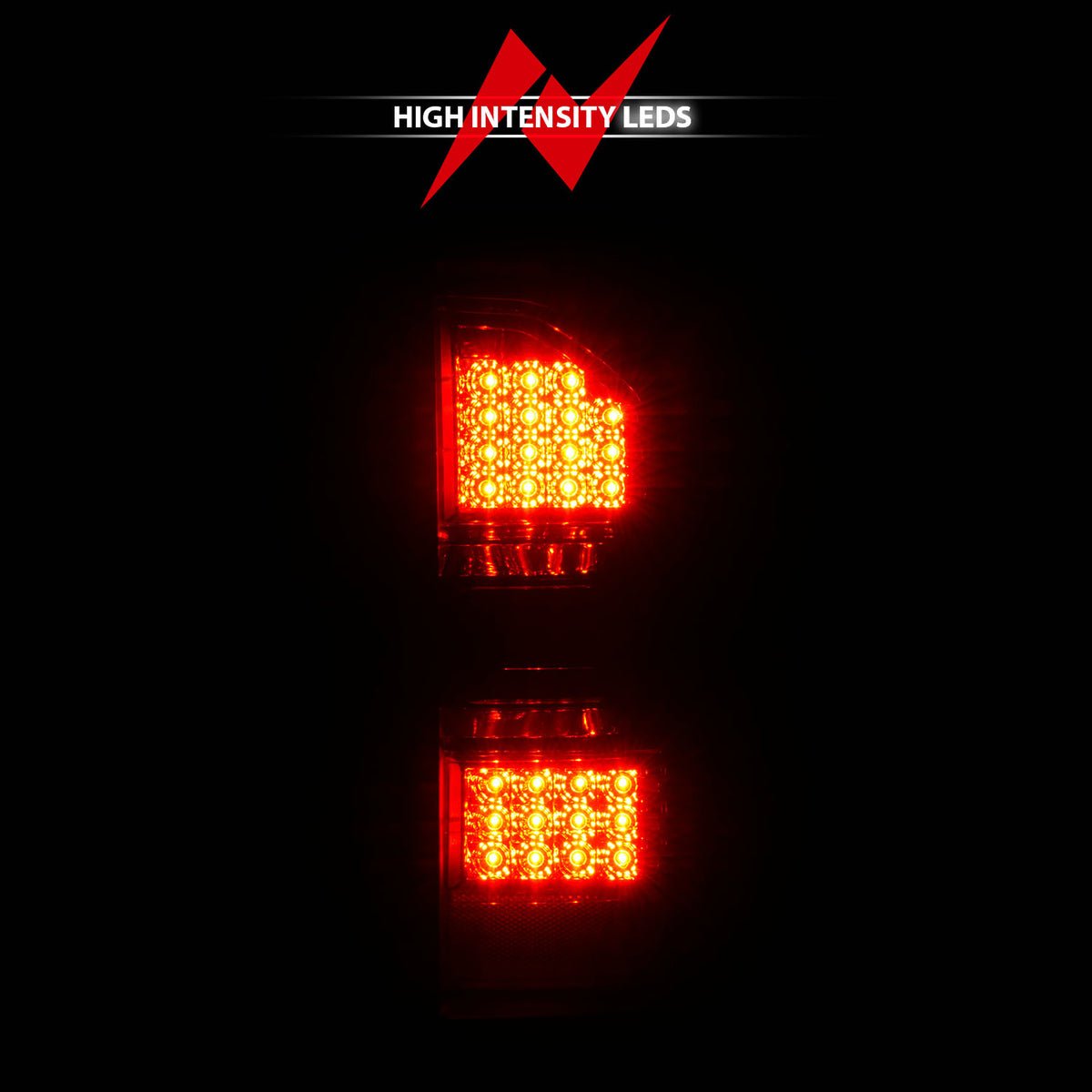 Tail Light Set LED Chrome Housing Smoke Lens Pair GMC Sierra 1500 2015-2018, 2500 HD/3500 HD 2014-2018 AnzoUSA-5