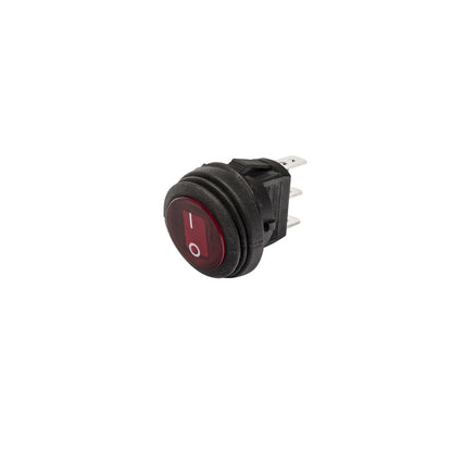 Switch Illum LED Rocker 2 Position Round Red KC Hilites-1