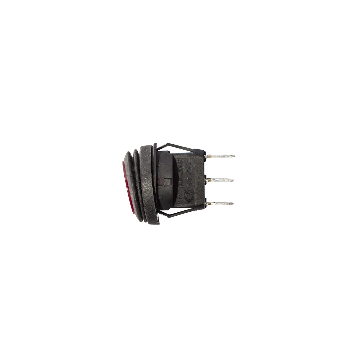 Switch Illum LED Rocker 2 Position Round Red KC Hilites-3