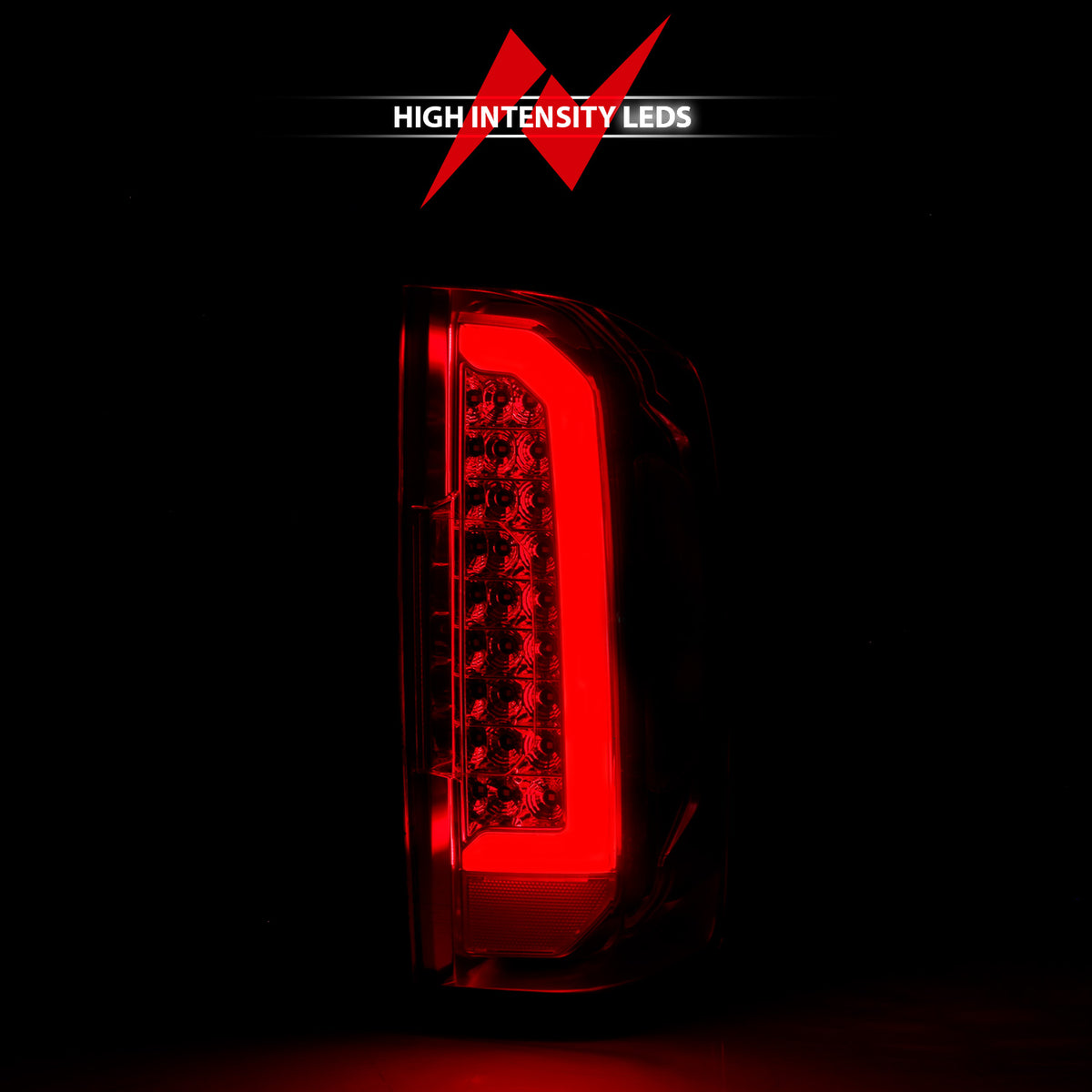 Tail Light Set LED W/ Light Bar Style Chrome Housing Clear Lens Pair GMC Canyon 2015-2021 AnzoUSA-5