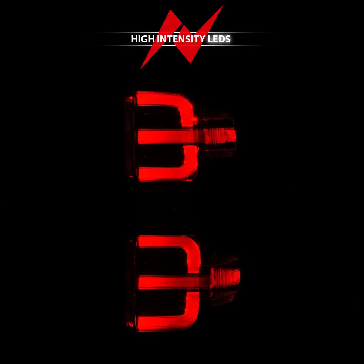 Tail Light Set LED W/ Light Bar Style Black Housing Clear Lens Pair Chevrolet Silverado 1500 2014-2018, 2500/3500 2015-2018, 2500 HD/3500 HD 2015-2019, GMC Sierra 3500 HD 2015-2019 AnzoUSA-5