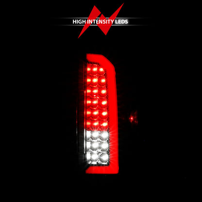 Tail Light Set LED W/ Red Light Bar Style Black Housing Clear Lens Pair Chevrolet Colorado 2015-2022 AnzoUSA-5