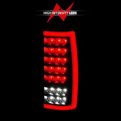 Tail Light Set LED W/ Light Bar Style Black Housing Clear Lens Pair Chevrolet Suburban 1500/2500/Tahoe 2000-2006, GMC Yukon/XL 1500/XL 2500 2000-2006 AnzoUSA-5