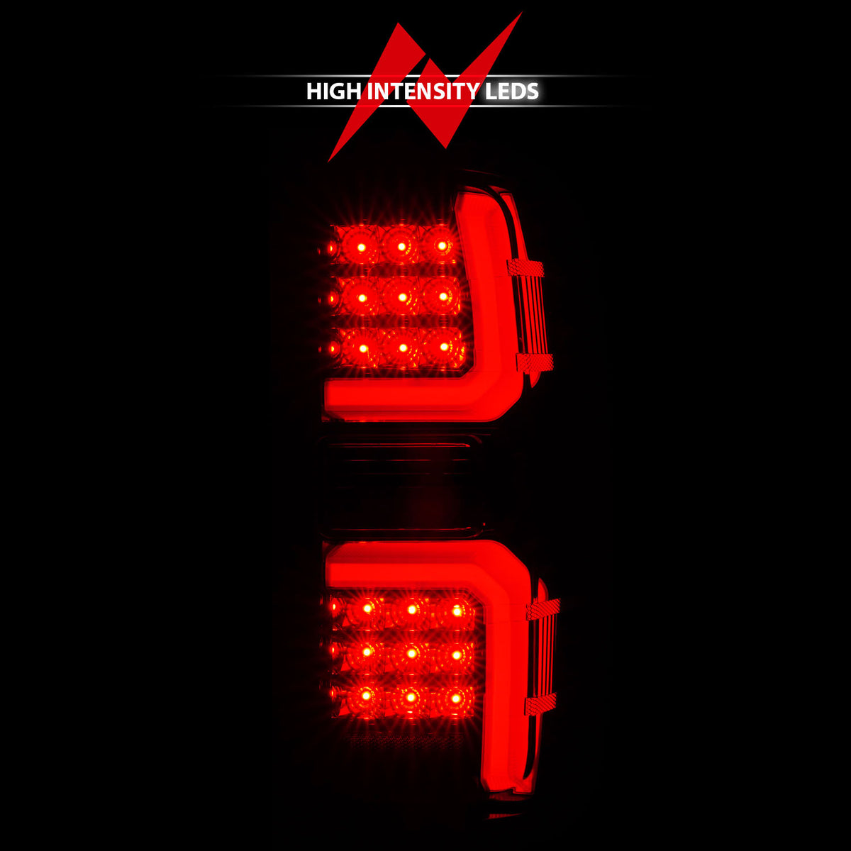 Tail Light Set LED W/ Light Bar Style Sequential Black Housing Smoke Lens Pair Chevrolet Silverado 1500 2014-2018, 2500 HD/3500 HD 2015-2019, GMC Sierra 3500 HD 2015-2019 AnzoUSA-4