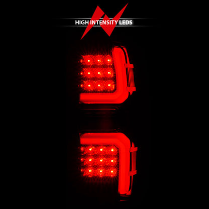 Tail Light Set LED W/ Light Bar Style Sequential Black Housing Smoke Lens Pair Chevrolet Silverado 1500 2014-2018, 2500 HD/3500 HD 2015-2019, GMC Sierra 3500 HD 2015-2019 AnzoUSA-4
