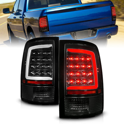 Tail Light Set Sequential LED Black Housing Clear Lens PairRam 1500/2500/3500 2011-2018 AnzoUSA