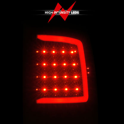 Tail Light Set Sequential LED Black Housing Clear Lens PairRam 1500/2500/3500 2011-2018 AnzoUSA-5