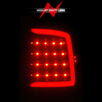 Tail Light Set Sequential LED Black Housing Smoke Lens PairRam 1500/2500/3500 2011-2018 AnzoUSA-5