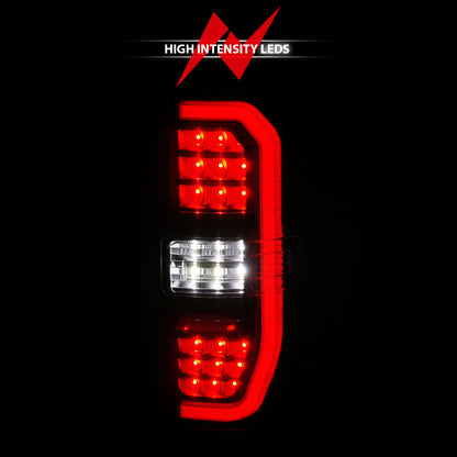 Tail Light Set LED Tube Sequential Signal Black Housing Clear Lens Pair GMC Sierra 1500/2500 HD/3500 HD 2014-2019, 1500 Limited 2019 AnzoUSA-5
