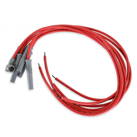 Super Conductor Spark Plug Wire Set 6-Cylinder Set Includes Terminals For Engines With Early Type (Socket) And Late Type (Hei Spark Plug Top) Distributor Caps. Multi-Angle Boots And Terminals Factory Installed On One End MSD Ignition