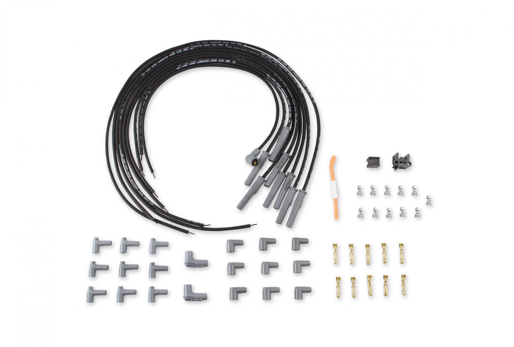Black 8.5Mm Super Conductor 8-Cylinder Multi-Angle, Universal Socket Style Distributor Caps, As Well As The Ones For Spark Plug-Style Terminals MSD Ignition