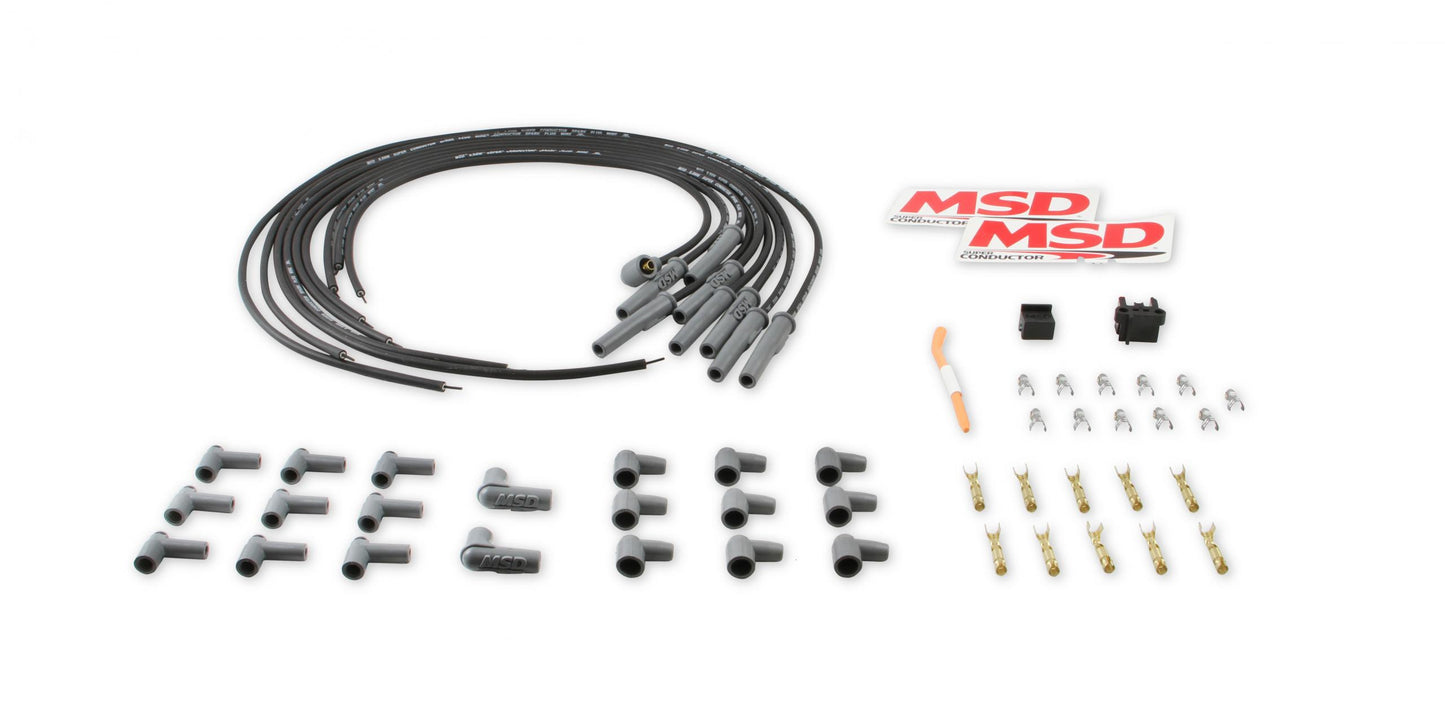 Black 8.5Mm Super Conductor 8-Cylinder Multi-Angle, Universal Socket Style Distributor Caps, As Well As The Ones For Spark Plug-Style Terminals MSD Ignition-1