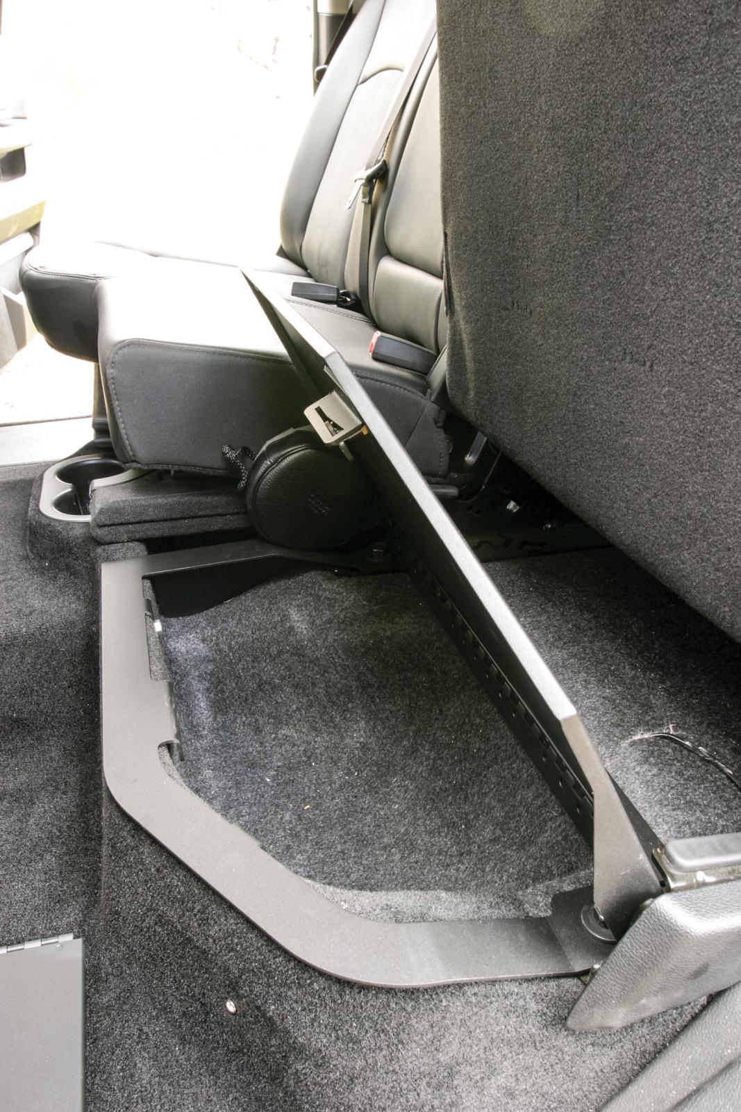 Rear Underseat Locking Lid 09-10 Ram 1500 11-22 1500 19 1500 Classic 10-22 2500/3500 Extended Crew Cab Black Products Tuffy Security-1
