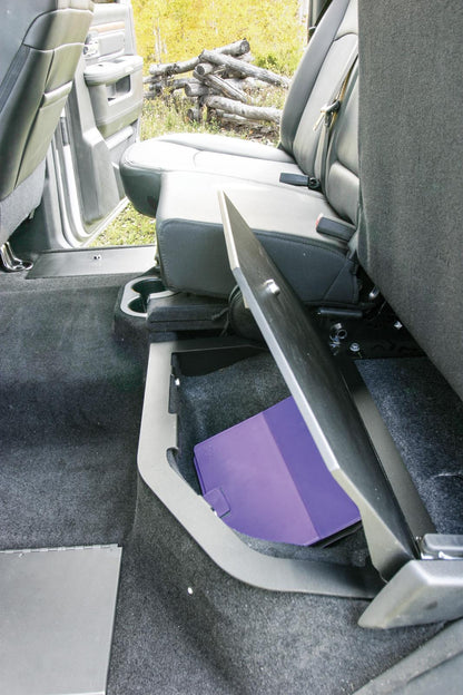 Rear Underseat Locking Lid 09-10 Ram 1500 11-22 1500 19 1500 Classic 10-22 2500/3500 Extended Crew Cab Black Products Tuffy Security-2