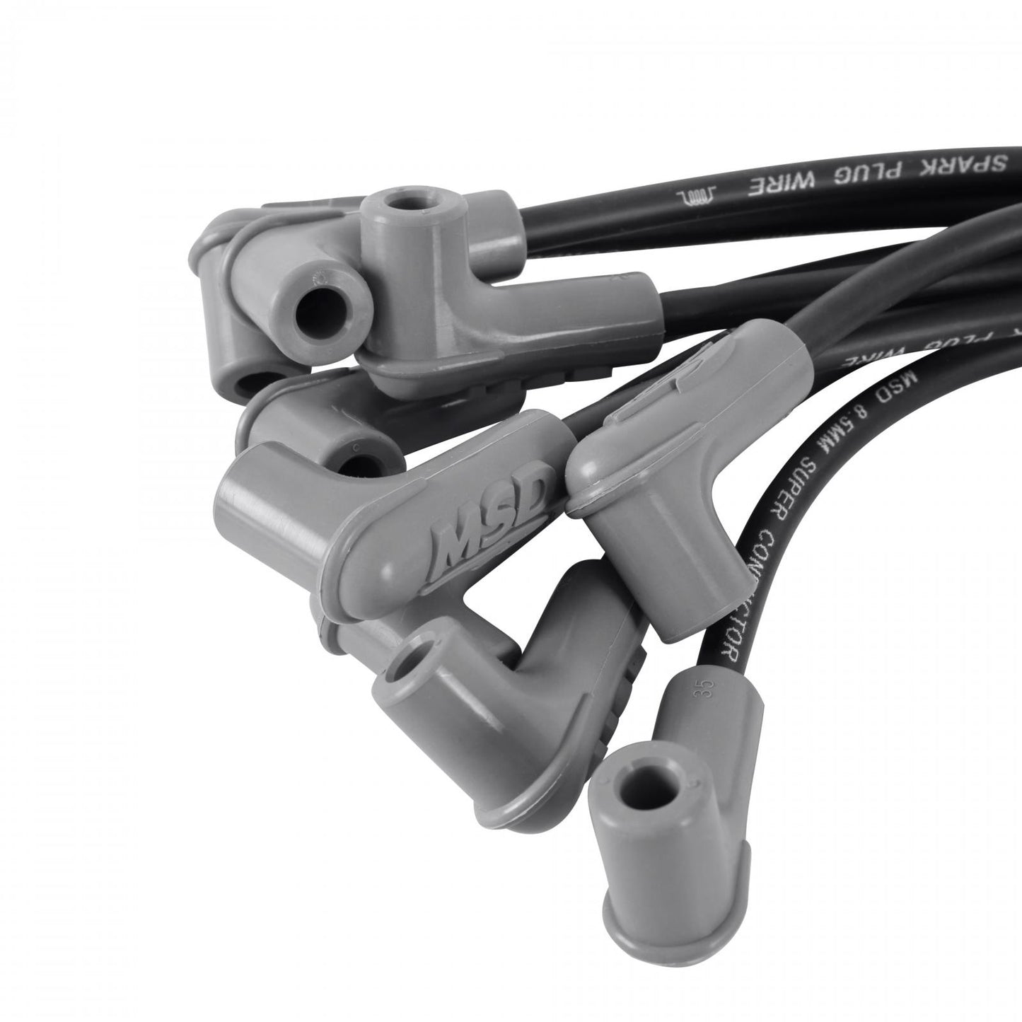 Black Super Conductor Sb Chevy For Use With Low Profile Distributor The Race Tailored 8.5Mm Super Conductor Wire Sets Are Designed Specifically To Fit Race Engines Equipped With Headers Or An Distributor MSD Ignition-1