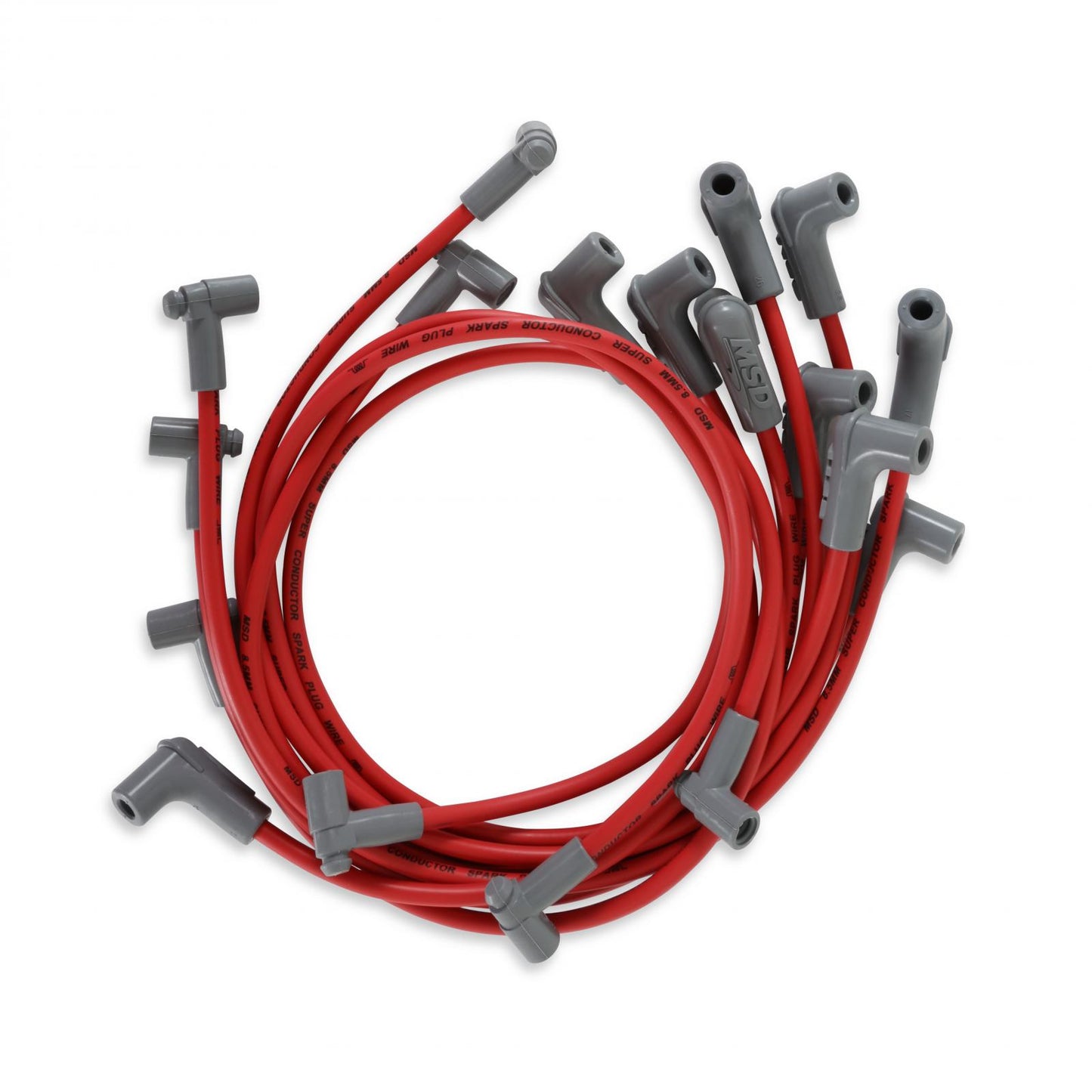 Small Block Chevy For Use With Low Profile Distributor The Race Tailored 8.5Mm Super Conductor Wire Sets Are Designed Specifically To Fit Race Engines Equipped With Headers Or An Distributor MSD Ignition-1