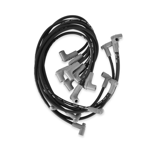Black Super Conductor Big Block Chevy For Use With Low Profile Distributor. The Race Tailored 8.5Mm Super Conductor Wire Sets Are Designed Specifically To Fit Race Engines Equipped With Headers Or An Distributor MSD Ignition