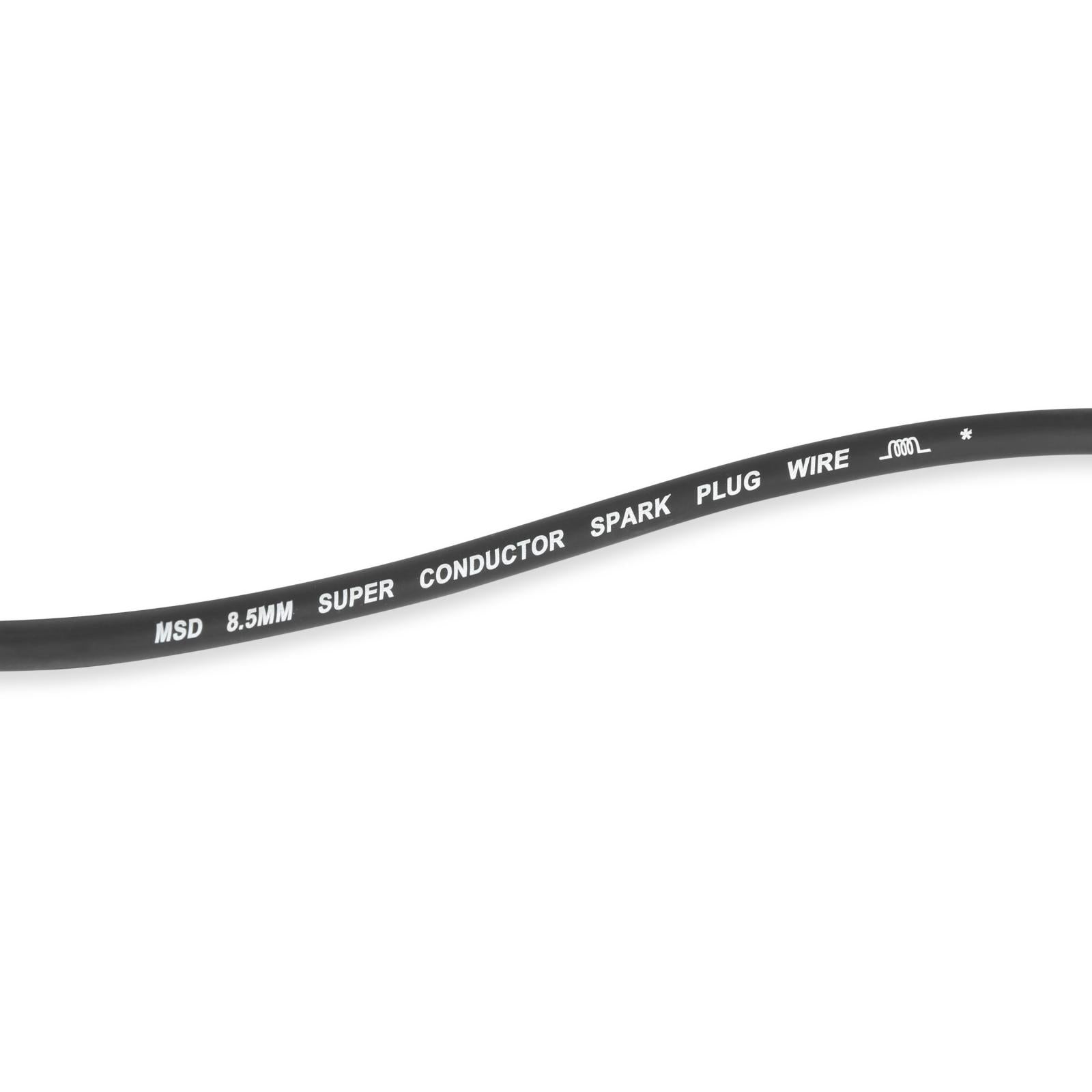 Black Super Conductor Big Block Chevy For Use With Low Profile Distributor. The Race Tailored 8.5Mm Super Conductor Wire Sets Are Designed Specifically To Fit Race Engines Equipped With Headers Or An Distributor MSD Ignition-1