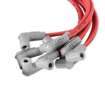 Red Super Conductor Big Block Chevy For Use With Low Profile Distributor The Race Tailored 8.5Mm Super Conductor Wire Sets Are Designed Specifically To Fit Race Engines Equipped With Headers Or An Distributor MSD Ignition-1