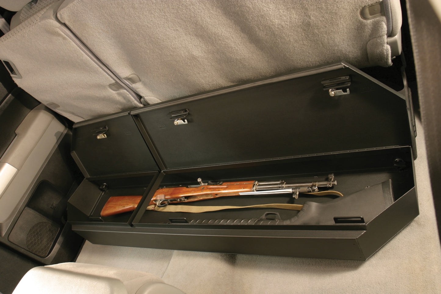 Rear Underseat Lockbox - 07-21 Tundra w/ Double Crew Cab Excludes CrewMax Black Products Tuffy Security-6