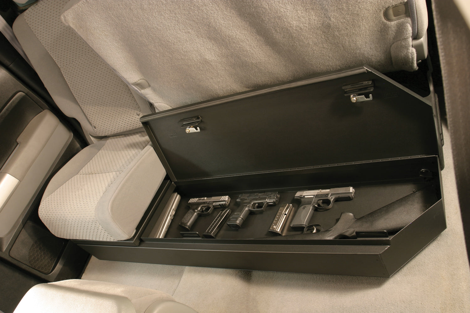 Rear Underseat Lockbox - 07-21 Tundra w/ Double Crew Cab Excludes CrewMax Black Products Tuffy Security-7