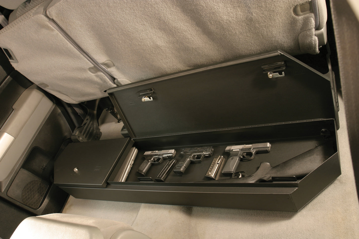 Rear Underseat Lockbox - 07-21 Tundra w/ Double Crew Cab Excludes CrewMax Black Products Tuffy Security-8