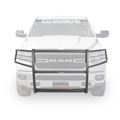 3100 Series StepGuard with Brush Guards Textured Black 2019-2024 Ram 1500 Go Rhino-1