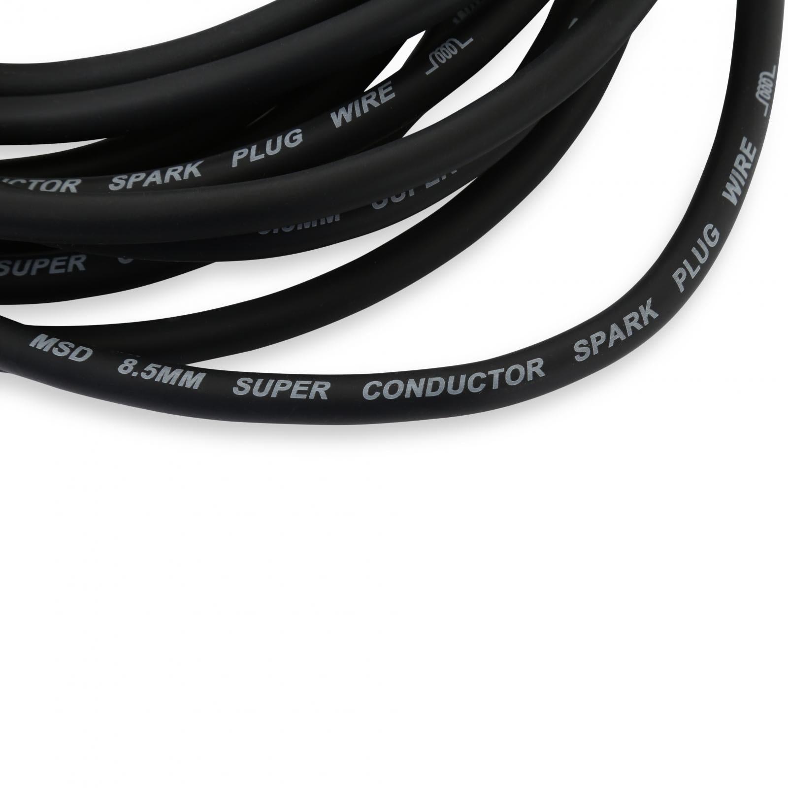 Black Super Conductor Ford 302, 351W, Hei For Use On Ford Small-Block Engines With 302-351W, Hei Boots, Black Jacket MSD Ignition-4