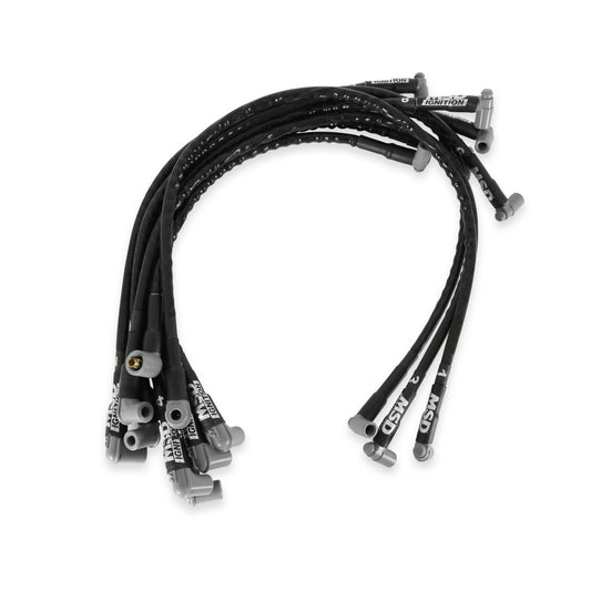 Sleeved Spark Plug Wires For Sbc Over Valve Cover, Hei The Race Tailored 8.5Mm Super Conductor Wire Sets MSD Ignition